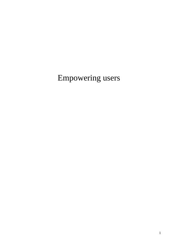 Case Study On Empowering Users_1