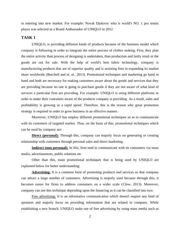 Principles and Practice of Marketing Assignment - UNIQLO Co. Ltd_4