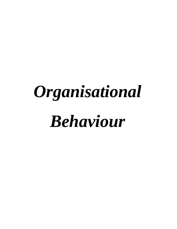 Assignment Organisational Behaviour 4com Plc_1