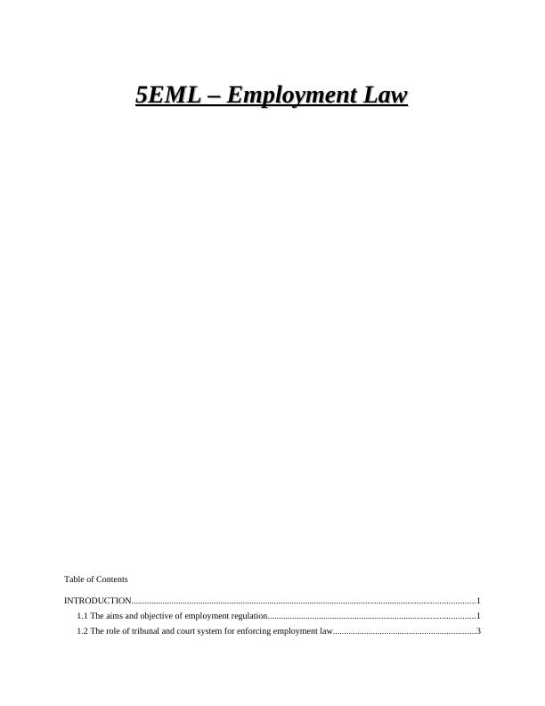 5EML- Employment Law Assignment_1