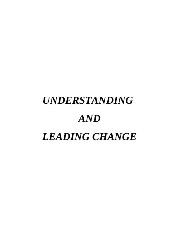 Understanding and Leading Change Assignment : Apple Inc_1
