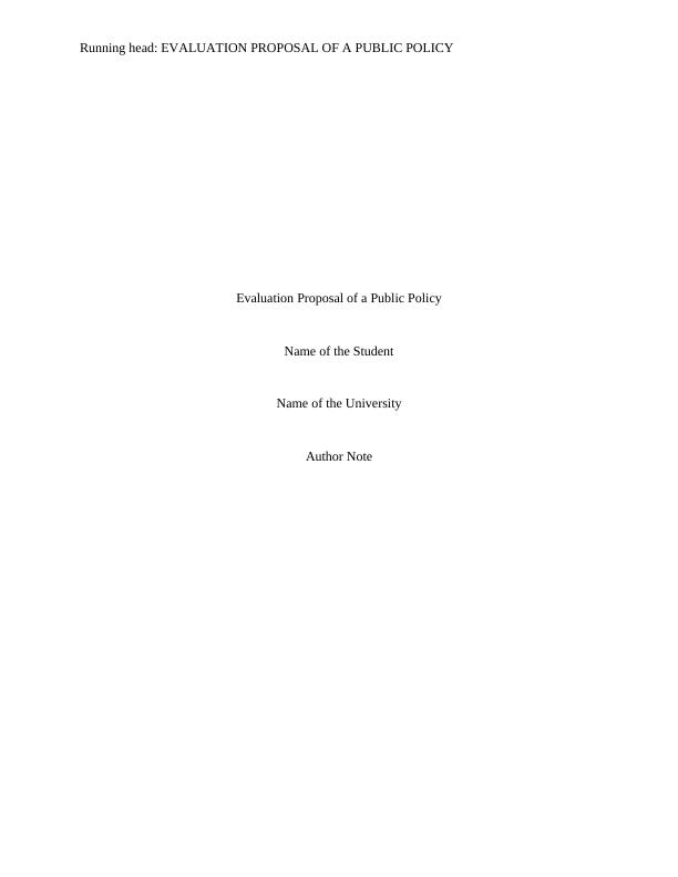 Evaluation proposal of a public policy PDF_1