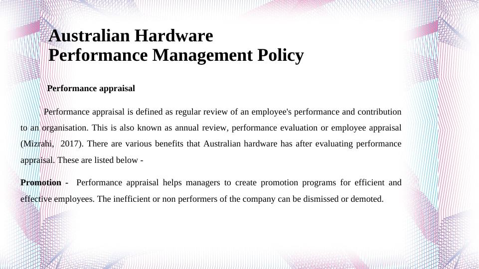 Australian Hardware Performance Management Policy_4