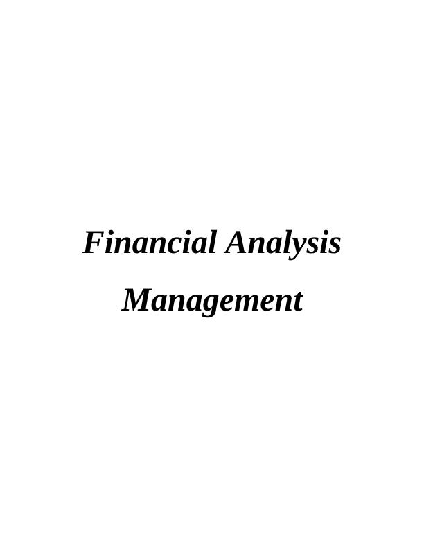Financial Analysis Management: PDF_1