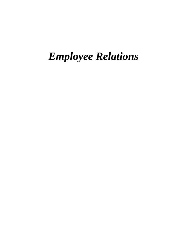 Employee Relations of ALDI Sample_1