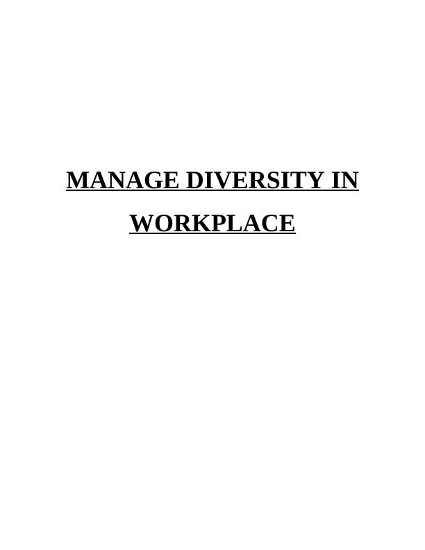 Manage Diversity in Workplace_1