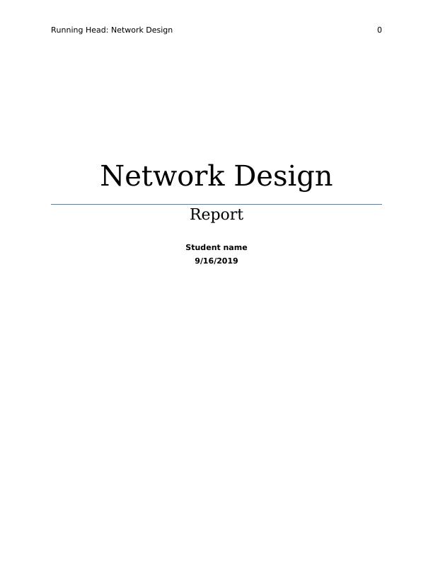 Network Design Report for Seagull International_1