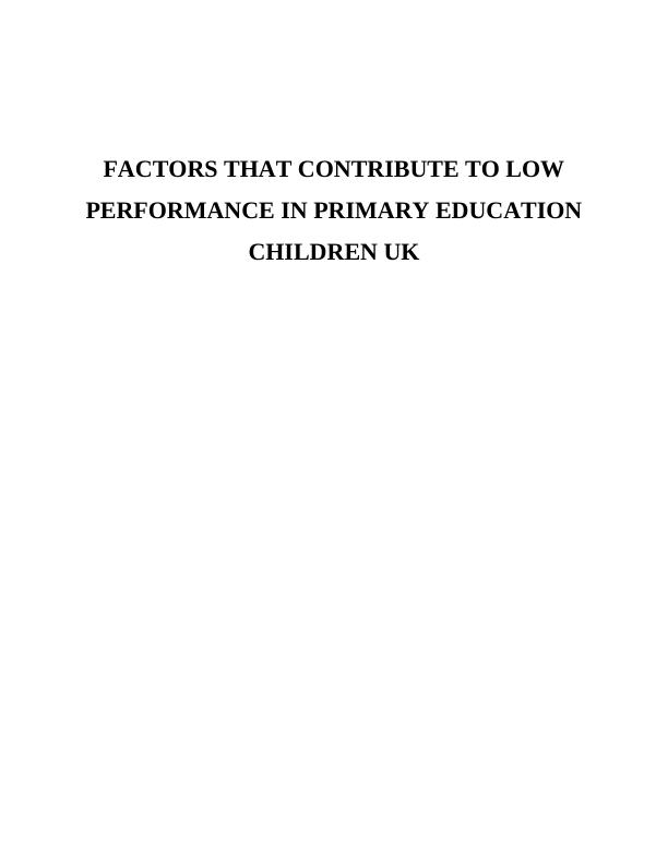Primary Education System of UK_1