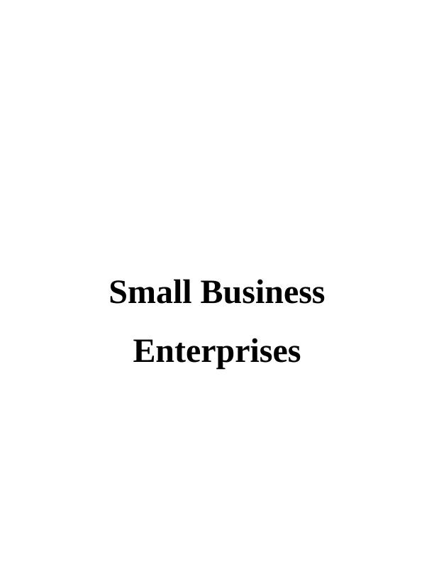 Small Business Enterprises Report - Zizzi restaurant_1