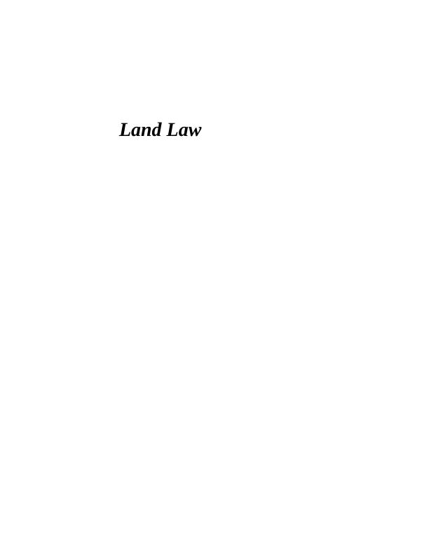 Easements and Covenants in Land Law_1