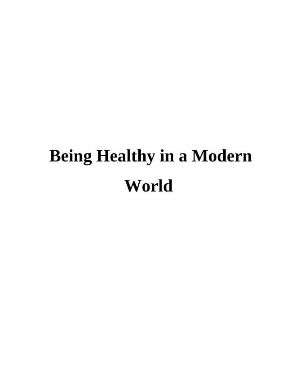 Being Healthy in a Modern World_1