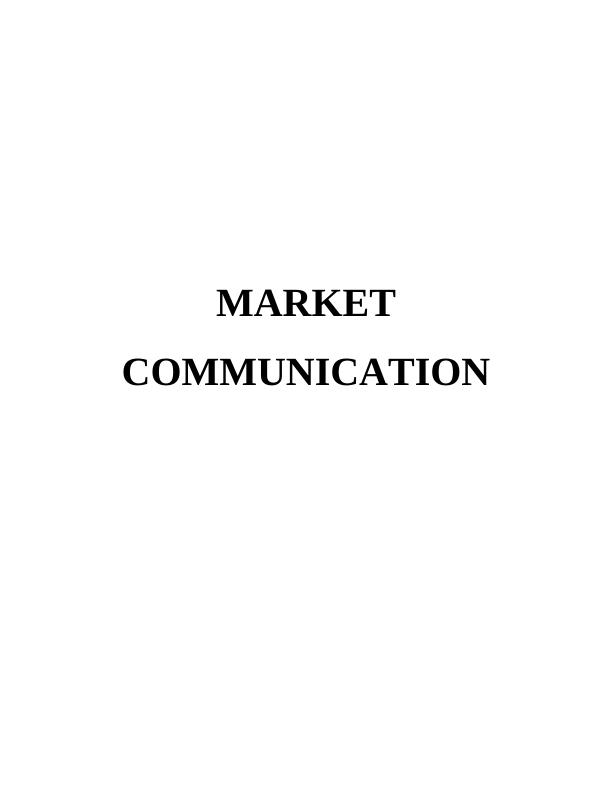 Market Communication Assignment - X Refreshments group PLC_1