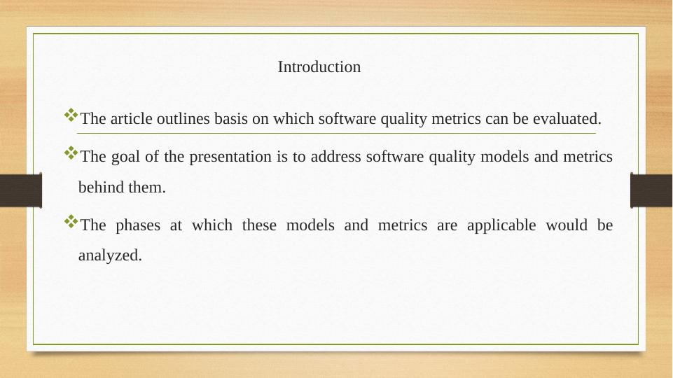 Software Quality Metrics and Models_2