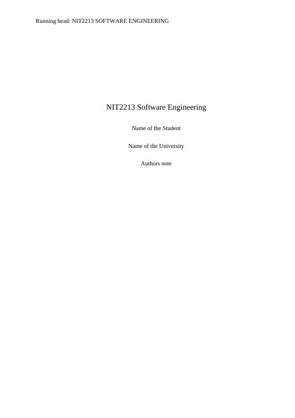 NIT2213 Software Engineering - Use Case Description, Use Case Diagram, Class Diagram, Sequence Diagram, and SMD_1