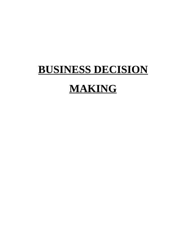 Business Decision Making of Murano_1