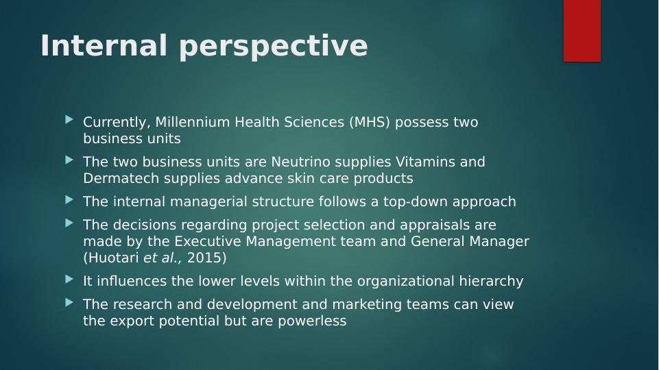 Millennium Health Sciences: Internal and External Perspectives_3