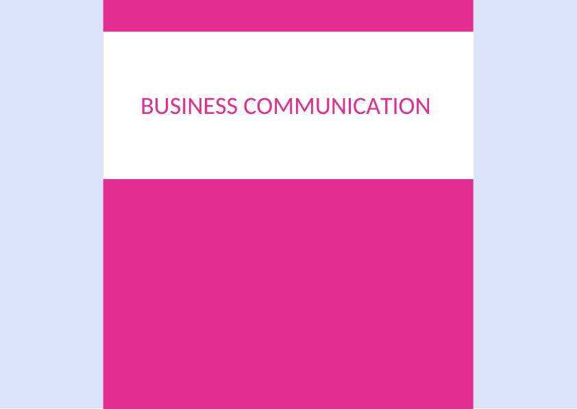 Challenges of Business Communication_1