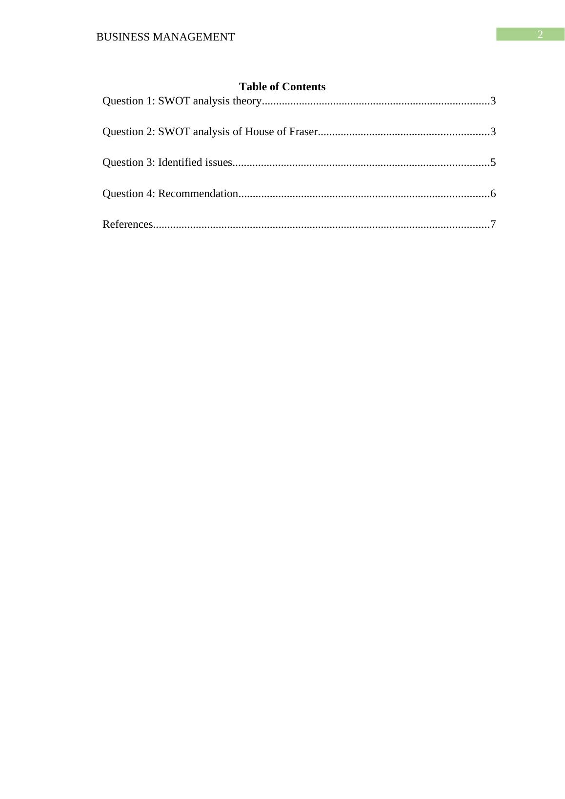 business management assignment pdf