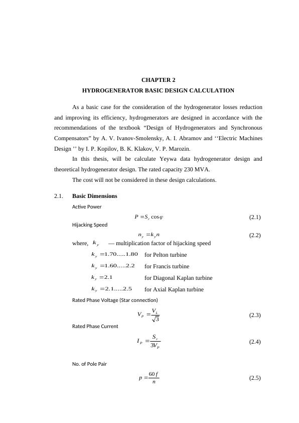 Hydrogenerator basic design calculation PDF_1