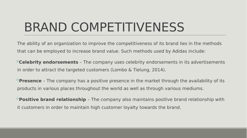 An analysis of brand-building elements used by Adidas – Zhorna