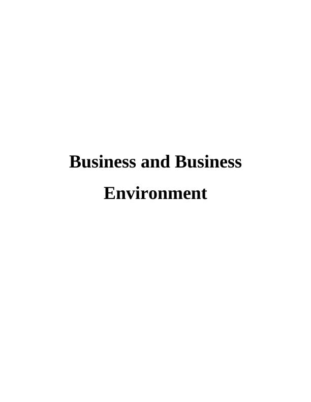 Business Environment Assignment - Coca Cola_1