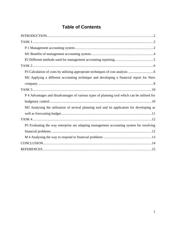 The Concept of Management Accounting - Assignment_2