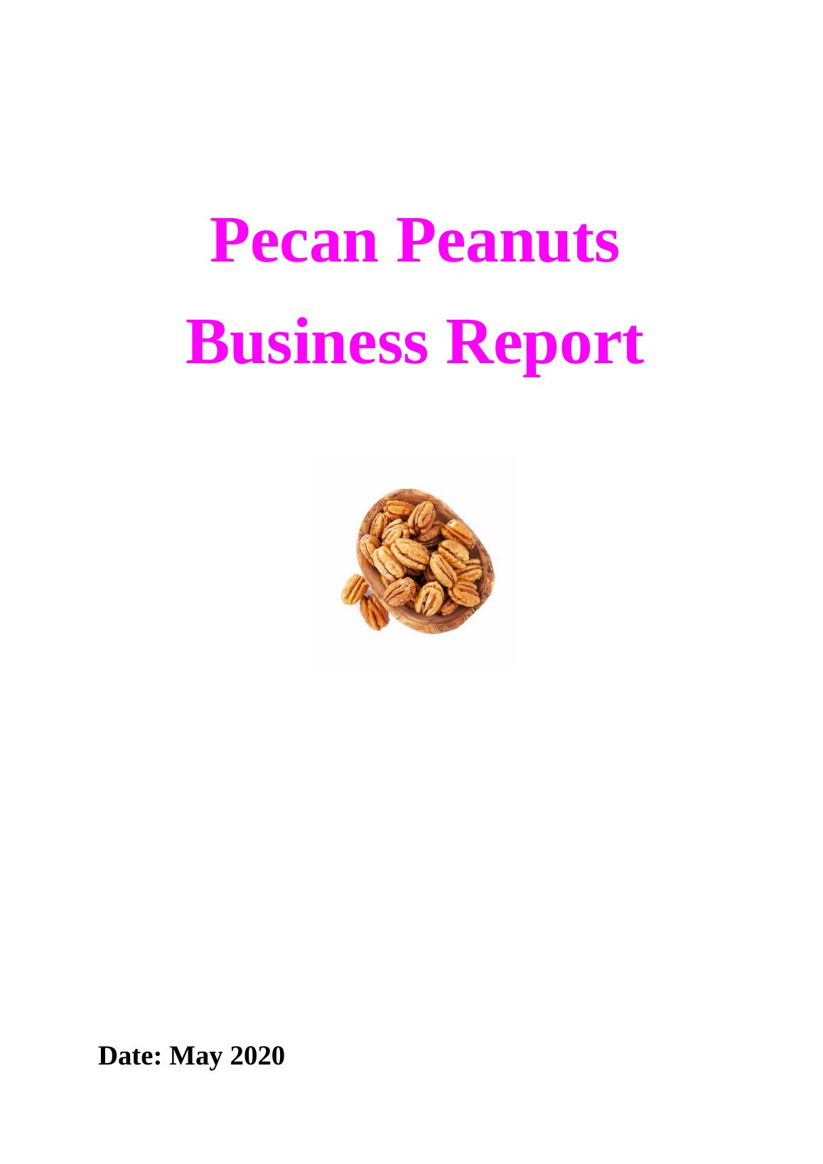 business plan for selling peanuts