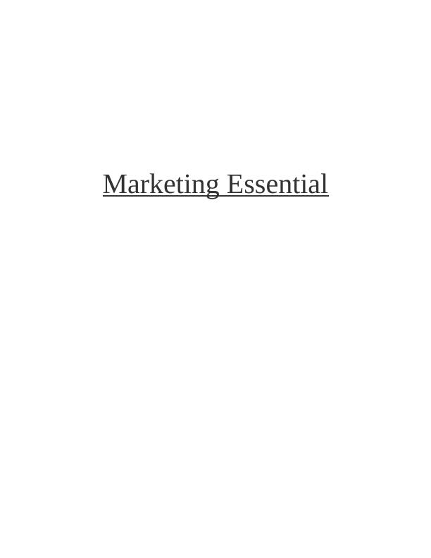 Marketing Essential of Burberry Assignment_1