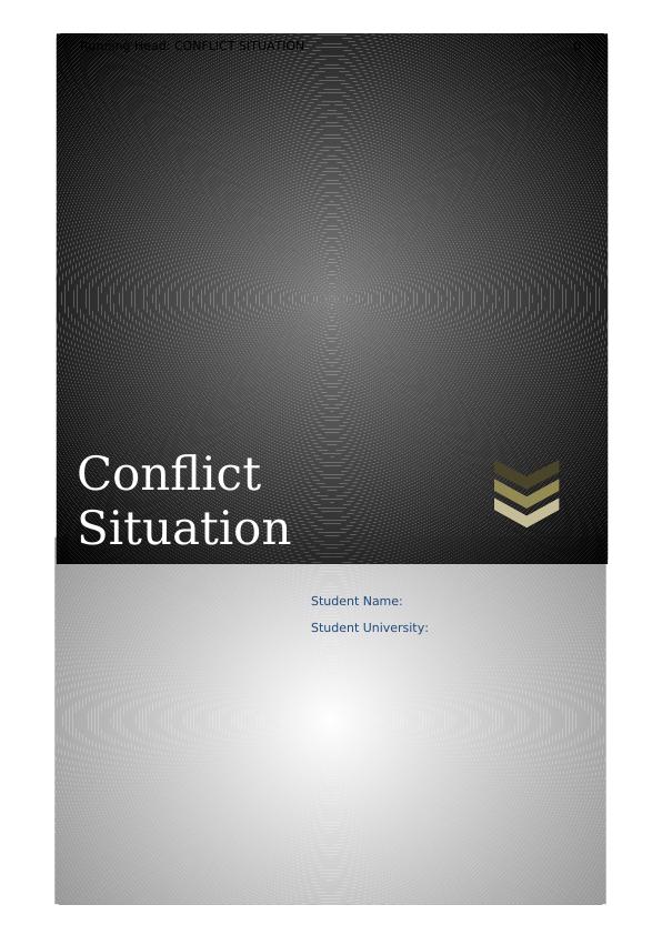 Conflict Situation: Analysis, Management and Resolution_1