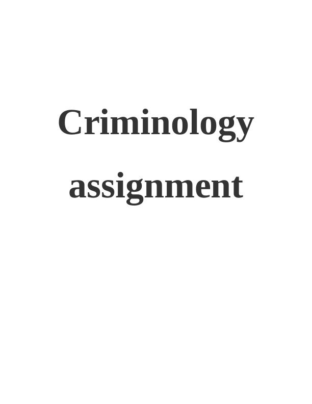 Criminal Justice: Laws, Regulations, and Policies_1