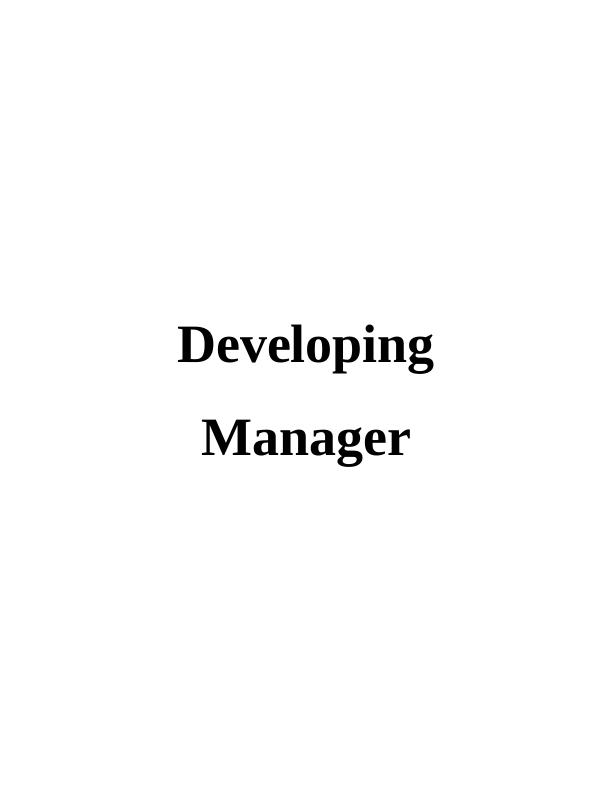 Management Styles and Leadership : Report_1