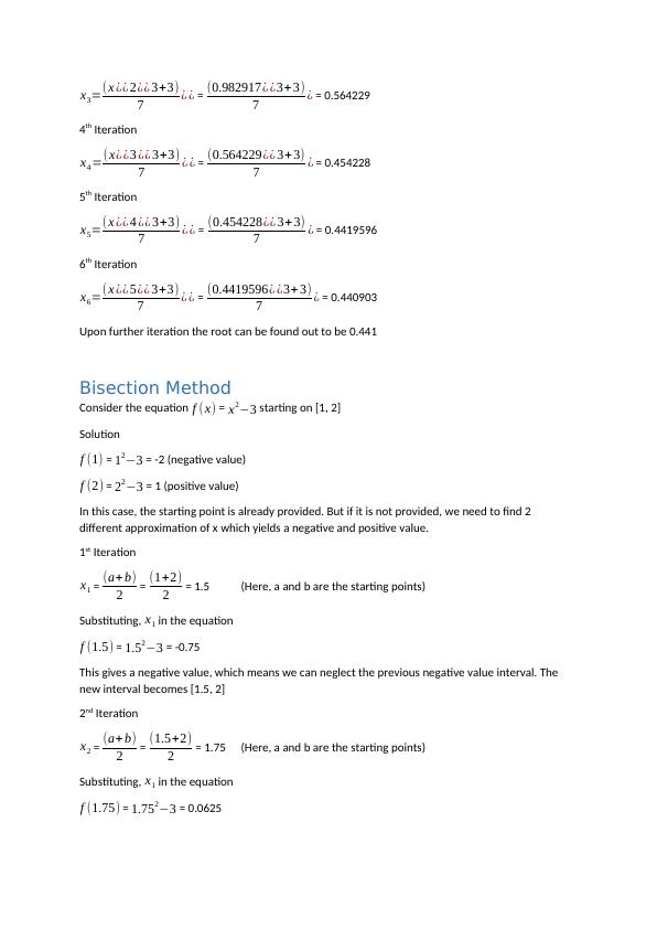 Numerical Methods Assignment_4