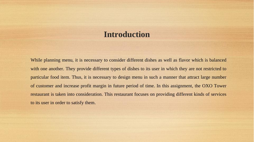 Menu Planning: Restaurant Costing and Pricing Analysis