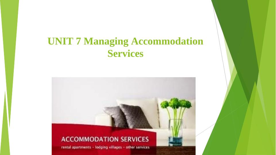 Managing Accommodation Services in the Hospitality Industry_1