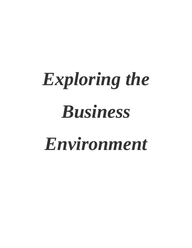 Exploring the Business Environment_1