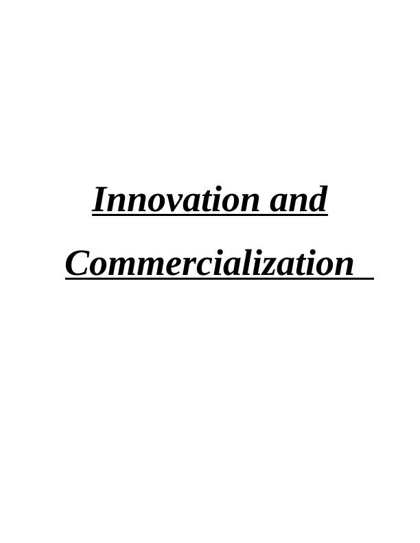 Innovation And Commercialization Assignment PDF_1