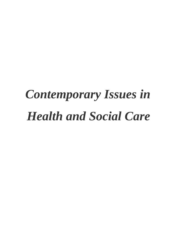 Contemporary Issues : HSC_1