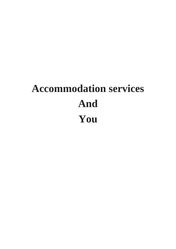 Roles and Importance in Accommodation Services_1