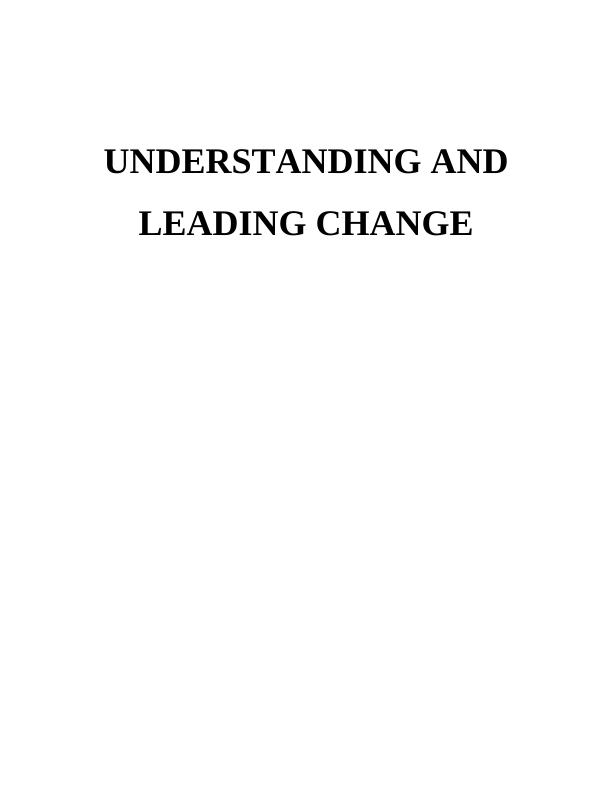 The impact of change on the organisation and leadership_1