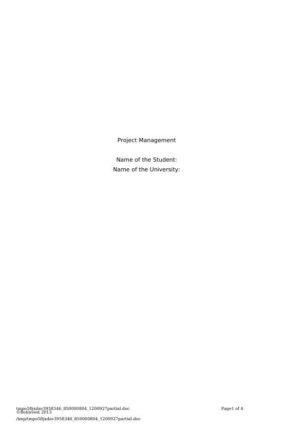 The Project Management Assessment_1