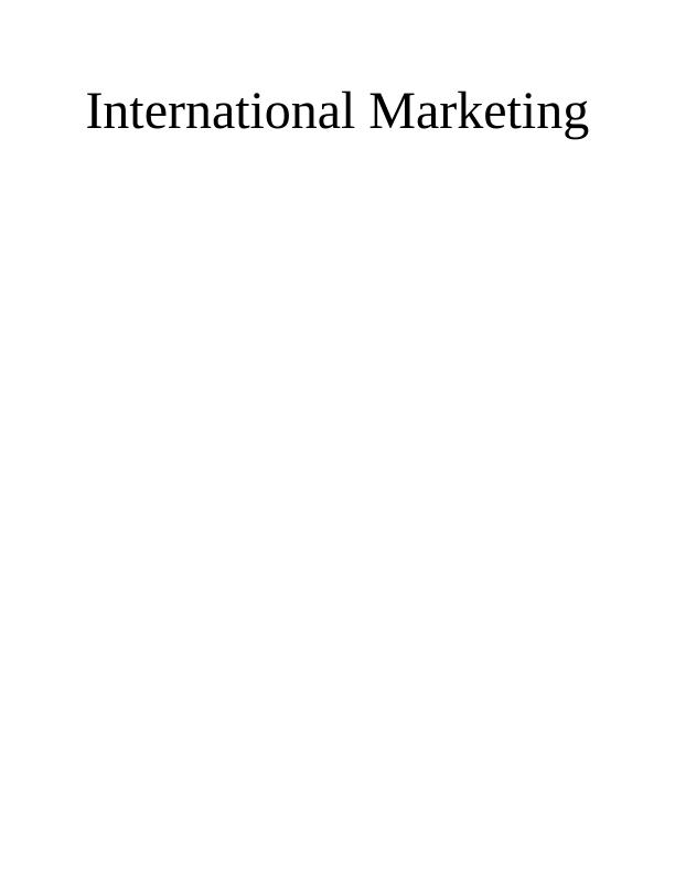International Marketing: Scope, Concepts, and Entry Routes_1