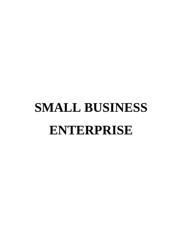 Small Business Enterprises: UK_1
