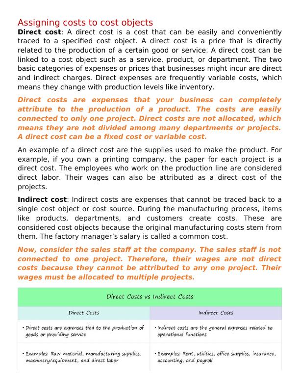 Cost Accounting - Direct cost and Indirect cost_2