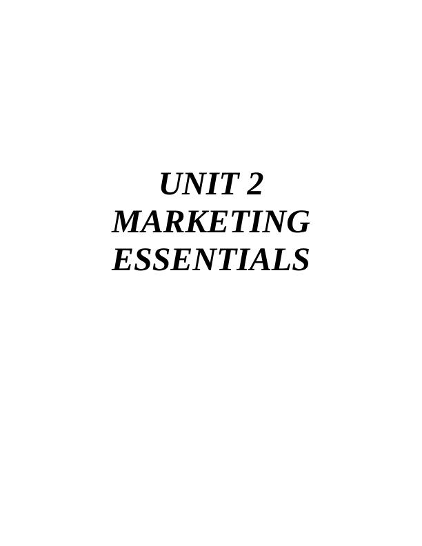 Marketing Essentials: Applying Marketing Mix for Business Objectives_1