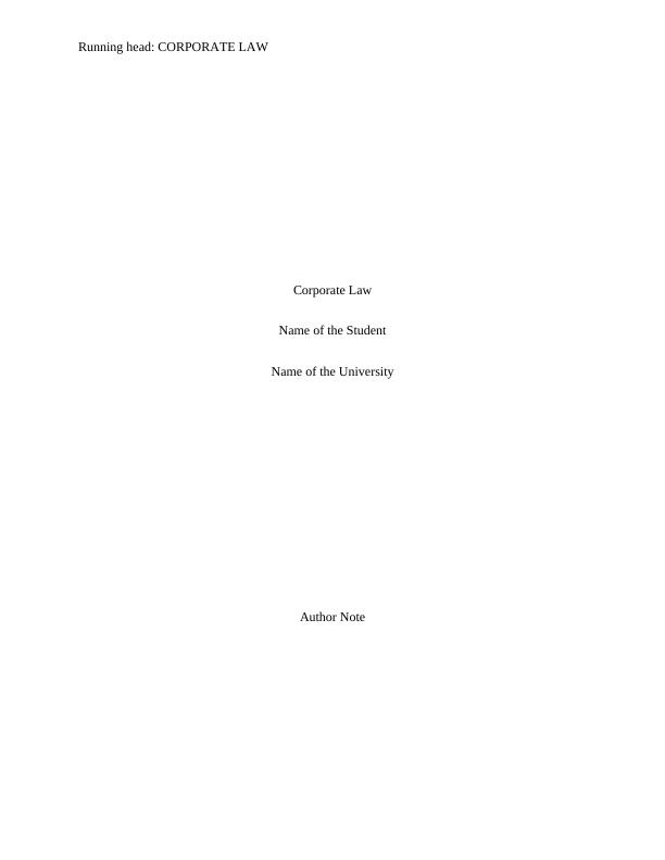 BULAW5915 - Corporate Law Report - Ardent Leisure Ltd_1
