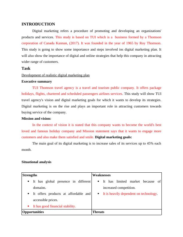 Digital Marketing Strategy - TUI Assignment_3