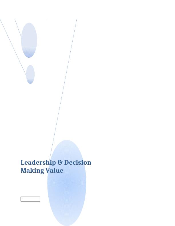 Leadership & Decision Making Value_1