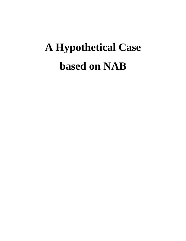 Auditing Report on NAB: Professional, Ethical, and Legal Factors_1
