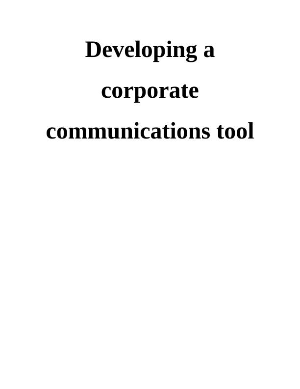 Developing a Corporate Communication Tool TABLE OF CONTENT PART 11 Information about road safety 1 PART 22 PART 1 Information about road safety_1