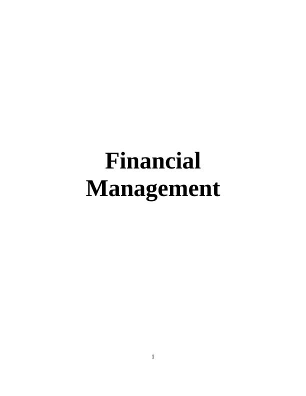 Financial Management Tools - Report_1